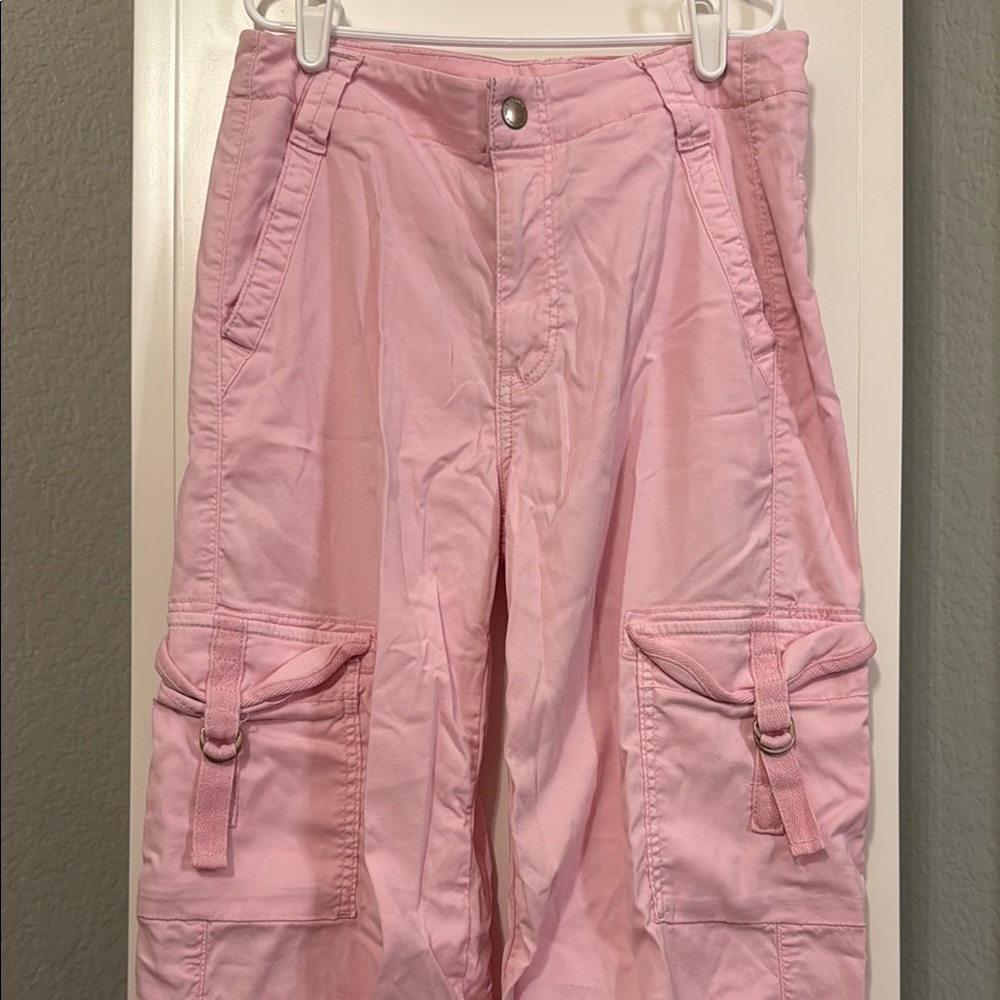 American Eagle Outfitters Pink Cargo Jeans